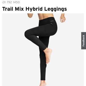NWOT Eddie Bauer Trail Mix Hybrid Leggings Sz S